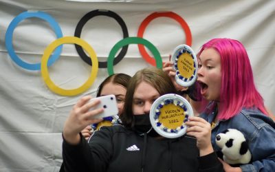 Nilsiän lukion potkiaisten teemana talviolympialaiset